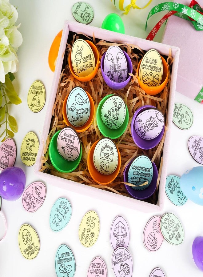 Hedeey Easter Egg Fillers,30 Pack Wooden Easter Egg Tokens for Kid,Easter Stuffers with 30 Diffrent Engraved Sayings,Eater Filled Actity for Kids Teens Toddler Girls Boys(Egg) - Image 4
